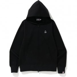 DOUBLE KNIT ONE POINT ZIP HOODIE MENS