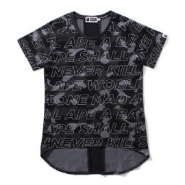 TEXT COLOR CAMO LONG TAIL TEE LADIES