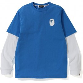 PASTEL COLOR LAYERED L/S TEE MENS